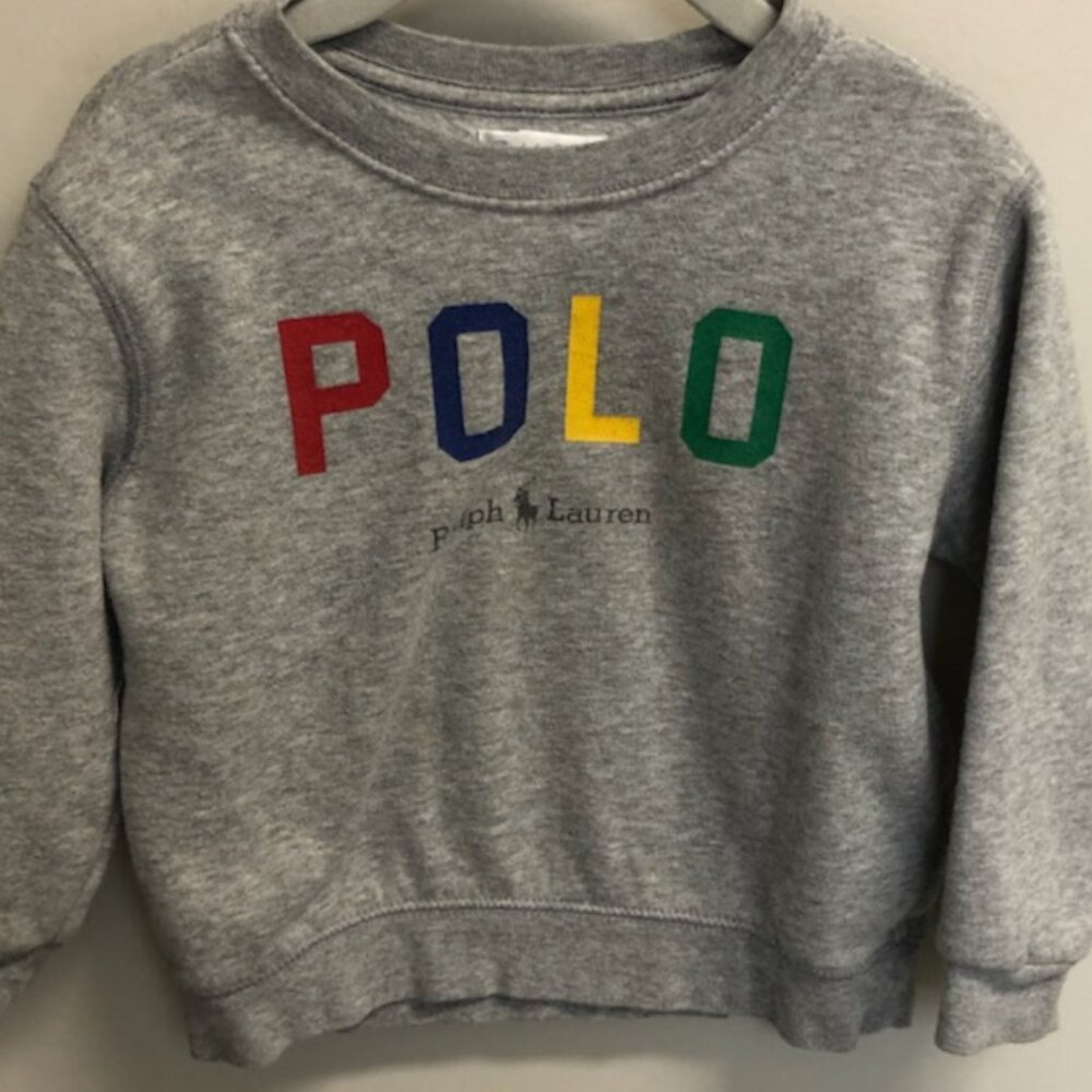 Polo by Ralph Lauren Kids' Gray Multicolor POLO Sweatshirt